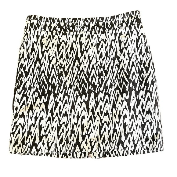 LOFT women’s textured contemporary abstract pencil skirt SZ 10 black white - Picture 1 of 10